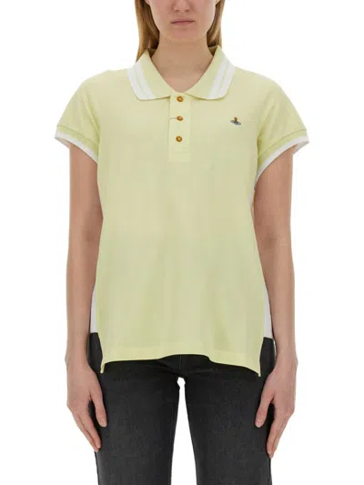 Shop Vivienne Westwood Cotton Polo In White