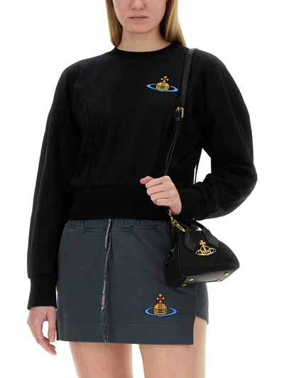 Shop Vivienne Westwood Sweatshirt "cynthia" In Black