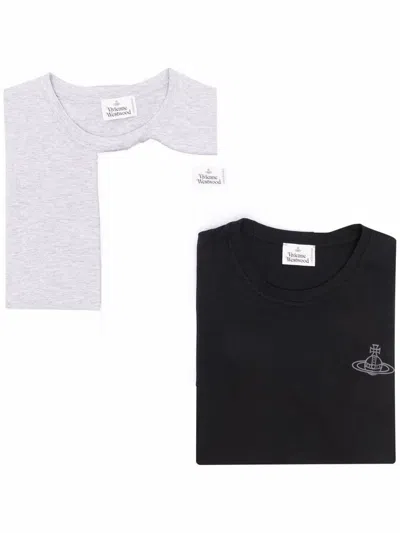 Shop Vivienne Westwood Three Pack T-shirt Clothing In Multicolour