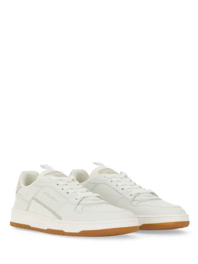 Shop Woolrich Leather Sneaker In White