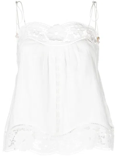 Shop Zimmermann T-shirts & Tops In White