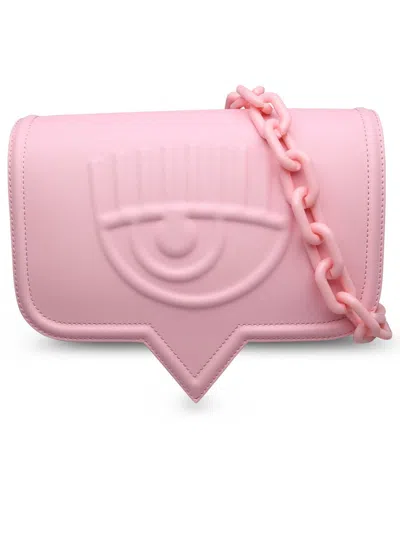 Shop Chiara Ferragni 'eyelike' Pink Faux Leather Crossbody Bag