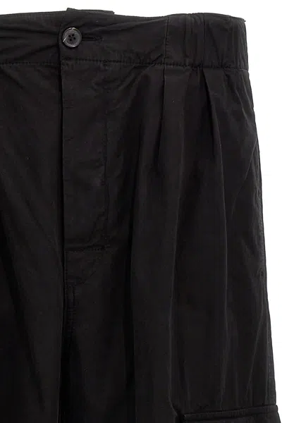 Shop Darkpark Pantalone 'eric Jogger Cargo' In Black