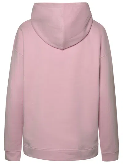 Shop Ganni Rose Cotton Sweatshirt In Pink