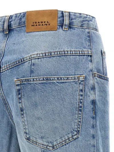 Shop Isabel Marant 'najet' Jeans In Blue