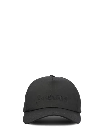 Shop Saint Laurent Hats In Black