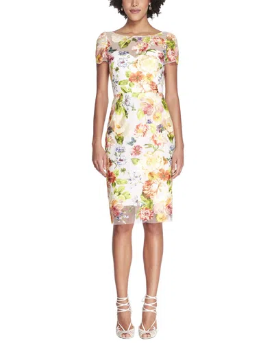 Shop Marchesa Notte Cocktail Dress In Yellow
