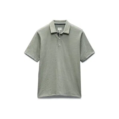 Shop Rag & Bone Men's Classic Flame Polo Shirt, Dark Mint In Multi