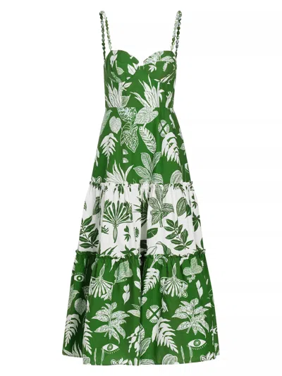 Shop Farm Rio Women's Forest Soul Mix Midi Dress In Multi