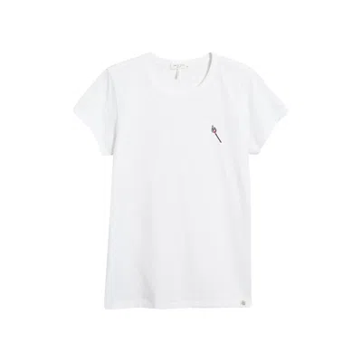 Shop Rag & Bone Women's Matchstick Short Sleeve T-shirt, White