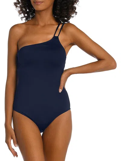 Shop La Blanca Womens One Shoulder Tummy Control One-piece Swimsuit In Multi