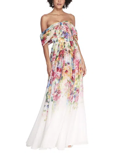 Shop Marchesa Notte Gown In White