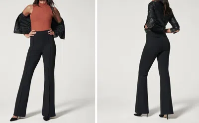 Shop Spanx The Perfect Pant, Hi-rise Flare In Black