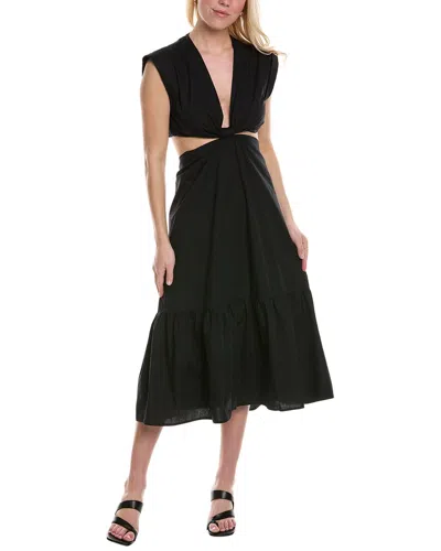 Shop Reveriee A-line Dress In Black