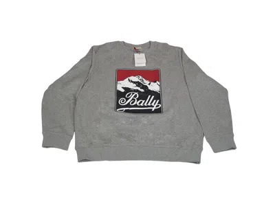 Bally 6301179 Grey Mountain Graphic Sweatshirt In Grey