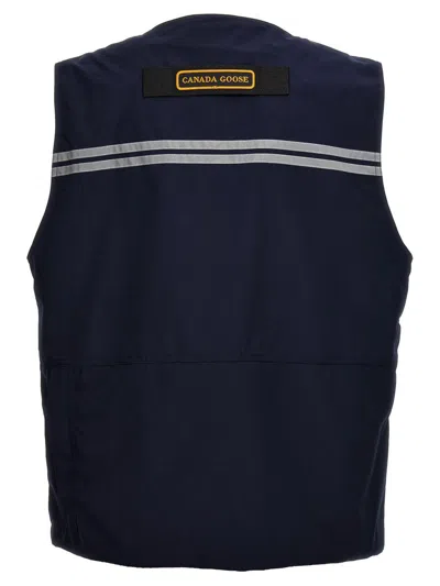 Shop Canada Goose 'canmore' Vest In Blue