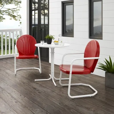 Crosley Furniture Griffith 3 Pc Outdoor Bistro Set