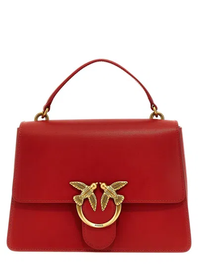 Shop Pinko 'love One Top Handle' Handbag In Red