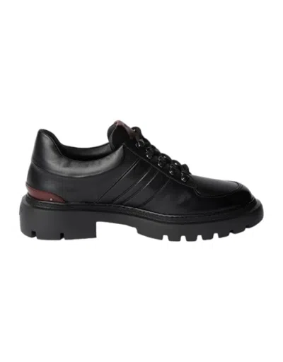 Bally Valnis 6239850 Men's Black Calf Leather Ankle Boots In Black