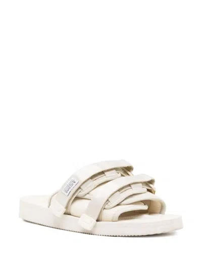 Shop Suicoke Moto-cab Sandals In Ivory