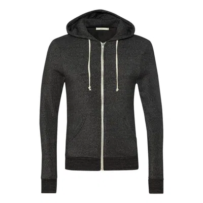 Shop Alternative Rocky Eco-fleece Full-zip Hooded Sweatshirt In Grey