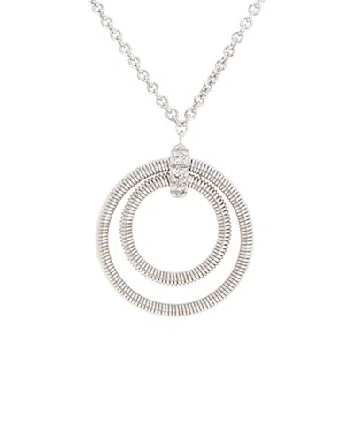 Shop Marco Bicego Bì49 0.02 Ct. Tw. Diamond 18k Necklace In Multi