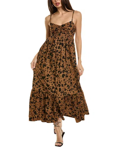 Shop Saltwater Luxe Tank Maxi Dress In Brown