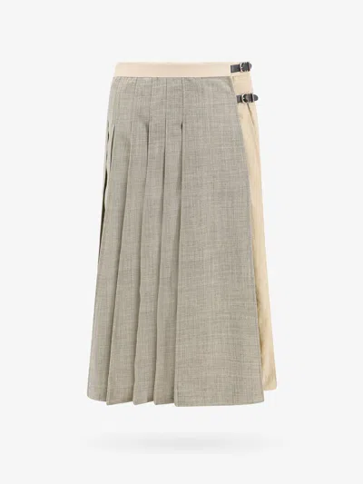 Shop Durazzi Milano Skirt In Grey