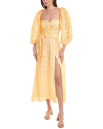 Shop Sundress Lia Maxi Dress In Yellow