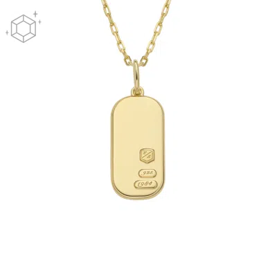 Shop Fossil Women's Sterling All Stacked Up Gold-tone Sterling Silver Pendant Necklace