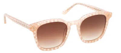 Shop Krewe Prytania Micro Plaid Square Sunglasses In Multi