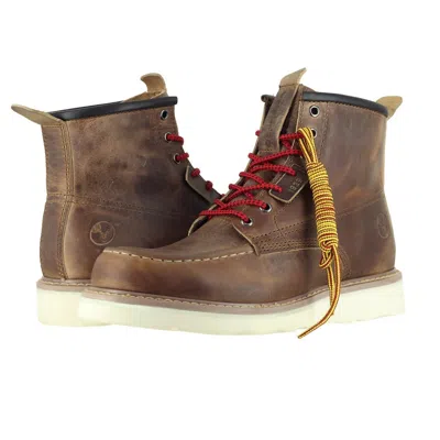 Shop Berrendo Moc Toe Work Boots In Honey In Brown