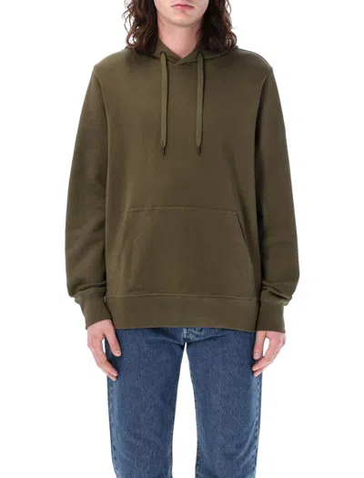 Shop Canada Goose Huron Hoody Black Label In Military Green