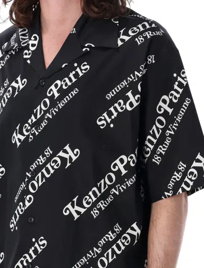 Shop Kenzo " By Verdy" Bowling Shirt In Black