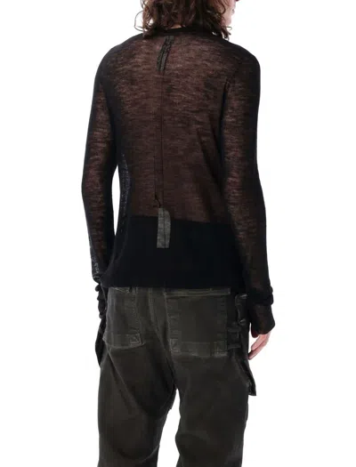 Shop Rick Owens Knitted Pull In Black