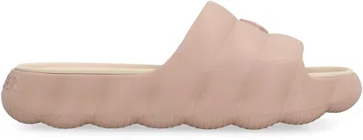 Shop Moncler Lilo Rubber Slides In Pink