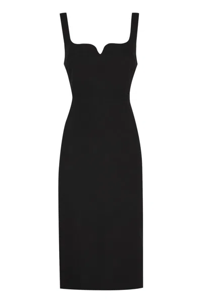 Shop Victoria Beckham Sheath Dress In Black