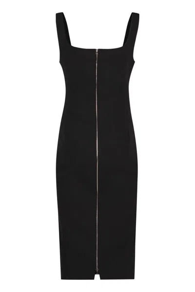 Shop Victoria Beckham Sheath Dress In Black