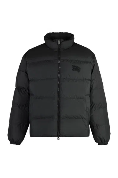 Shop Burberry Reversible Down Jacket In Black