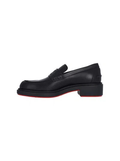 Shop Christian Louboutin Flat Shoes In Black