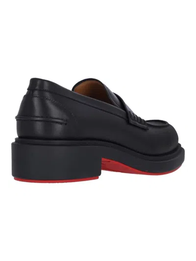 Shop Christian Louboutin Flat Shoes In Black