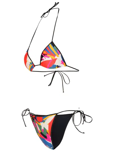 Shop Reina Olga 'sam' Multi Polyamide Blend Bikini Set In Multicolor