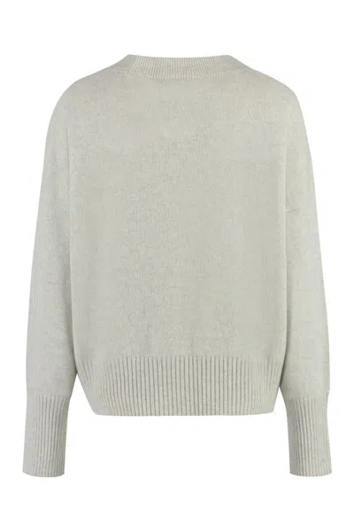 Roberto Collina Wool And Cashmere Cardigan In Grey