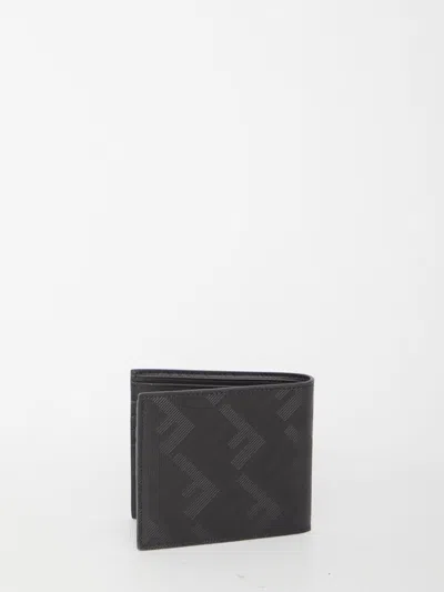Shop Fendi Shadow Diagonal Wallet In Black