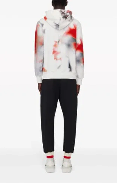 Shop Alexander Mcqueen Sweaters In White/red/black