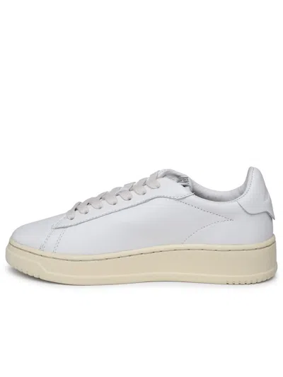 Shop Autry Dallas White Leather Sneakers