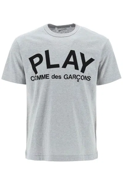 Shop Comme Des Garçons Play Comme Des Garcons Play T-shirt With Play Print In Grey