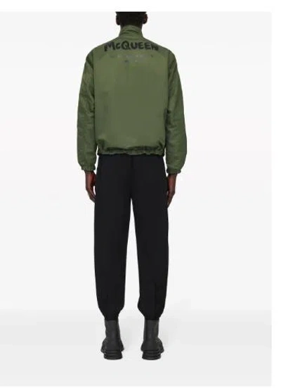 Shop Alexander Mcqueen Sweaters In Black/khaki
