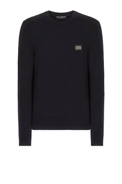 Shop Dolce & Gabbana Sweaters In Blue