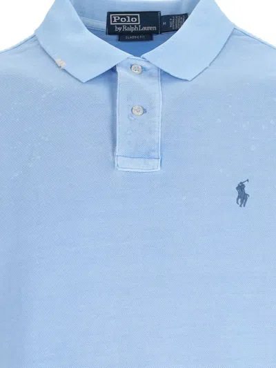 Polo Ralph Lauren Refined Cotton Piquet Polo With Longer Back In Blue